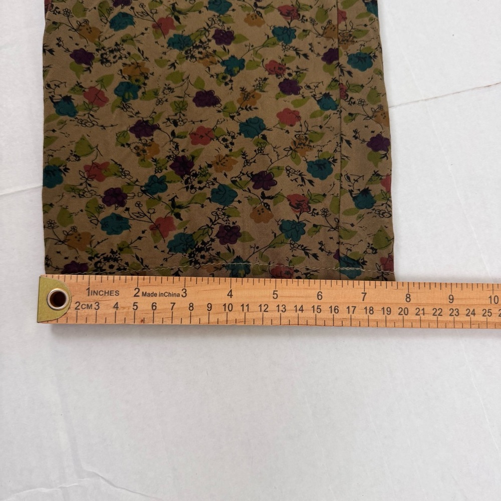 Free people Floral Rayon Overalls Jumpsuit Green Lightweight - Picture 14 of 15